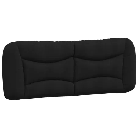 Cadre de lit avec LED sans matelas Hvar noir 120x200 cm tissu