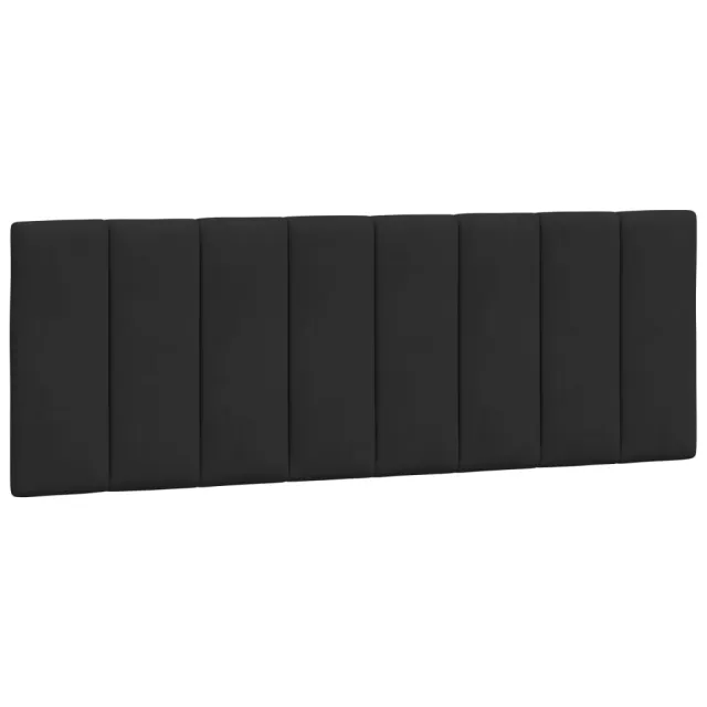 Cadre de lit avec LED sans matelas Hanko noir 120x200 cm velours