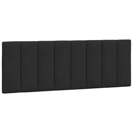 Cadre de lit avec LED sans matelas Hanko noir 120x200 cm velours
