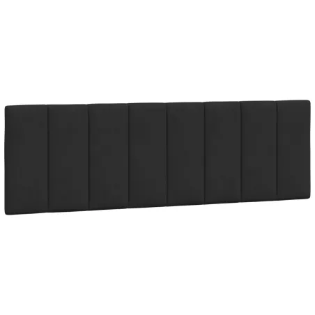 Cadre de lit avec LED sans matelas Hanko noir 160x200 cm velours
