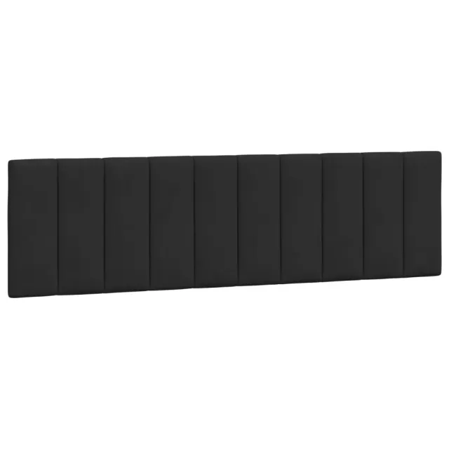 Cadre de lit avec LED sans matelas Hanko noir 180x200 cm velours