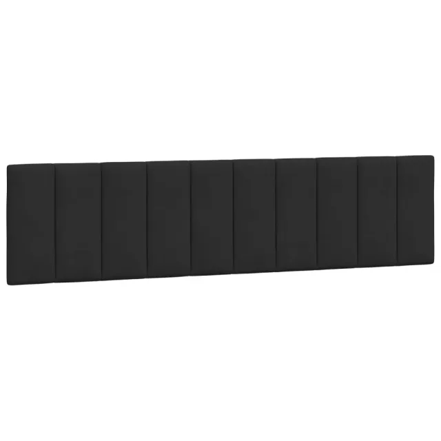 Cadre de lit avec LED sans matelas Hanko noir 200x200 cm velours