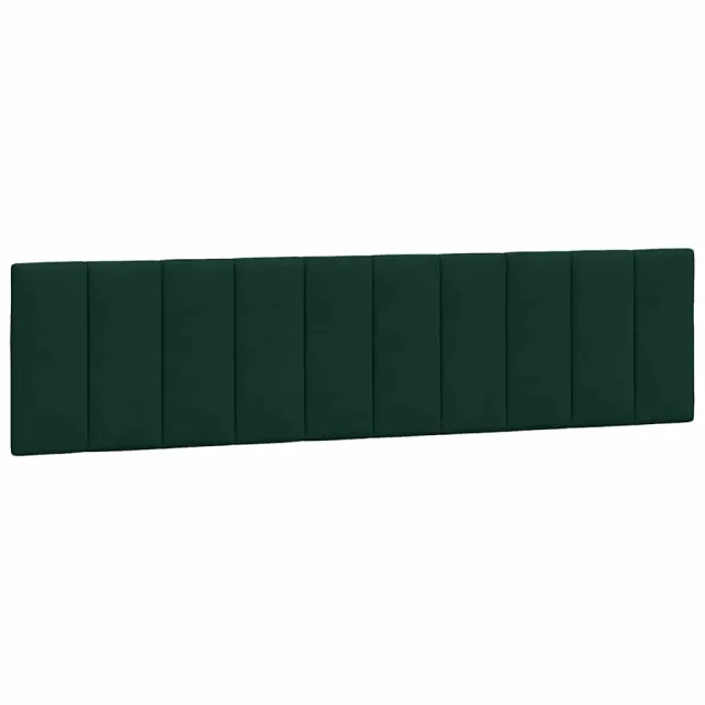 Cadre de lit avec LED sans matelas Hanko vert foncé 200x200 cm velours