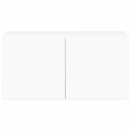 Ensemble de meubles TV 5 pcs Blanc Bois d'ingénierie