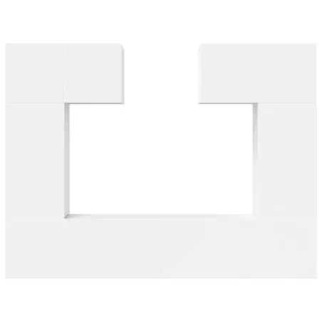 Ensemble de meubles TV 6 pcs Blanc Bois d'ingénierie