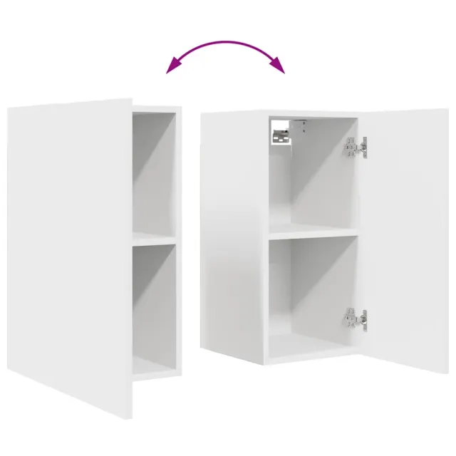 Ensemble de meubles TV 6 pcs Blanc Bois d'ingénierie