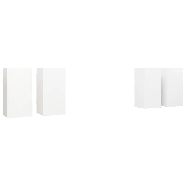 Meubles TV 4 pcs Blanc 30,5x30x60 cm Bois d'ingénierie