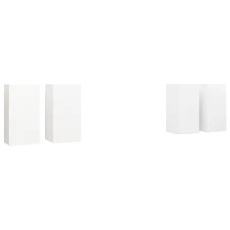 Meubles TV 4 pcs Blanc 30,5x30x60 cm Bois d'ingénierie