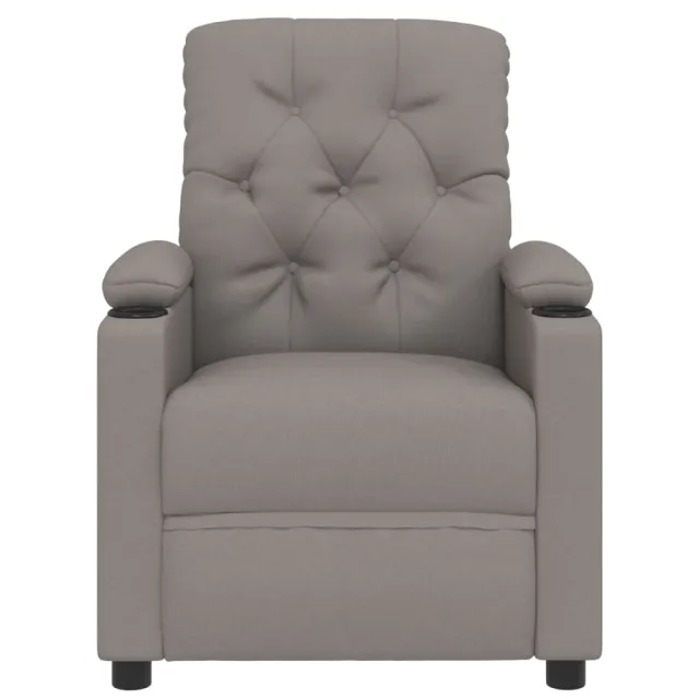 Fauteuil inclinable électrique Taupe Tissu