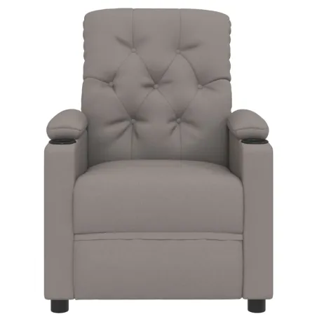 Fauteuil inclinable électrique Taupe Tissu