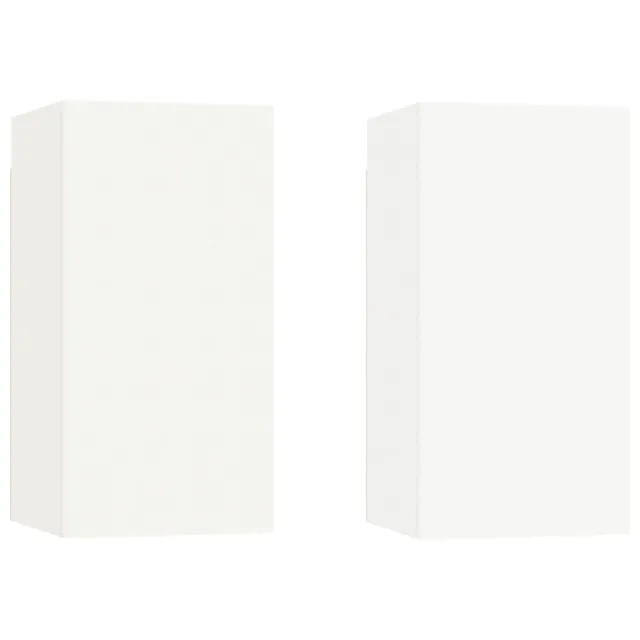 Ensemble de meubles TV 4 pcs Blanc Bois d'ingénierie