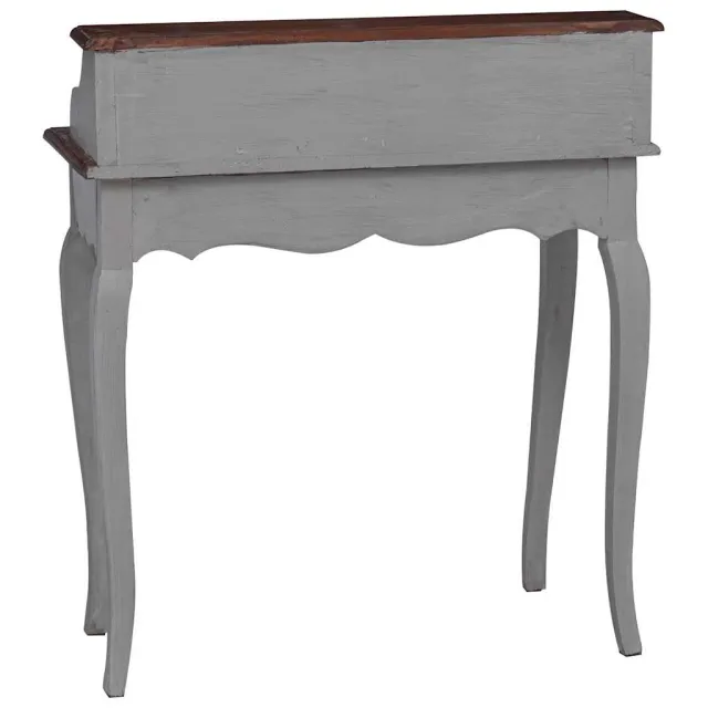 Bureau d'écriture bois d'acajou massif 80x40x92 cm