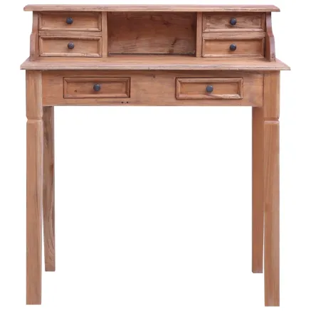 Bureau d'écriture et tiroirs 90x50x101 cm bois massif d'acajou 2