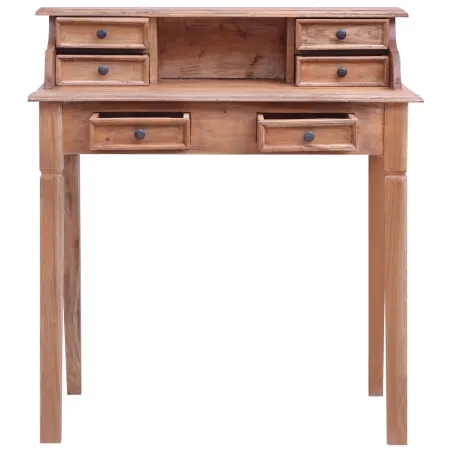 Bureau d'écriture et tiroirs 90x50x101 cm bois massif d'acajou