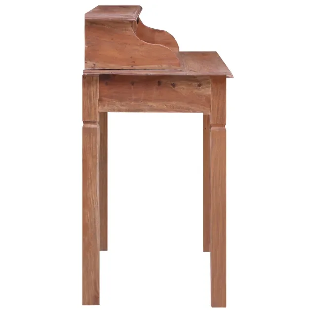 Bureau d'écriture et tiroirs 90x50x101 cm bois massif d'acajou