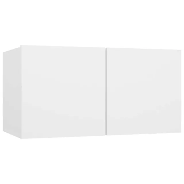 Ensemble de meubles TV 8 pcs Blanc Bois d'ingénierie