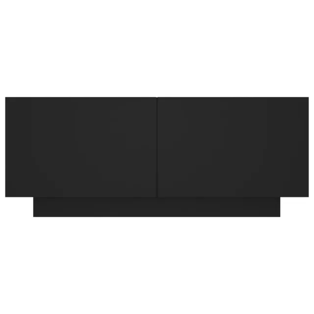 Table de chevet noir 100x35x40 cm bois d'ingénierie