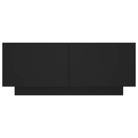 Table de chevet noir 100x35x40 cm bois d'ingénierie