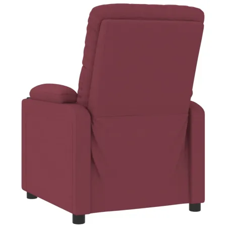 Fauteuil inclinable électrique Rouge bordeaux Tissu
