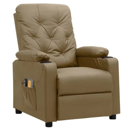 Fauteuil de massage électrique Cappuccino Similicuir