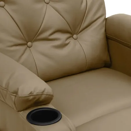 Fauteuil de massage électrique Cappuccino Similicuir