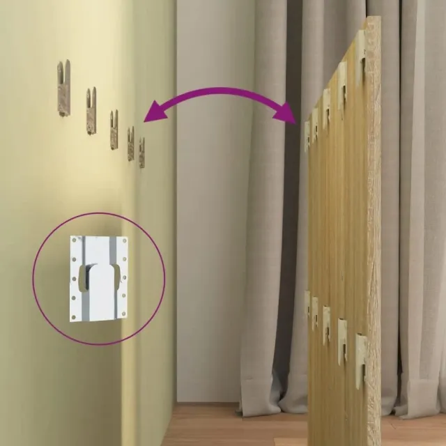 Tête de lit avec armoires Chêne sonoma Bois d'ingénierie