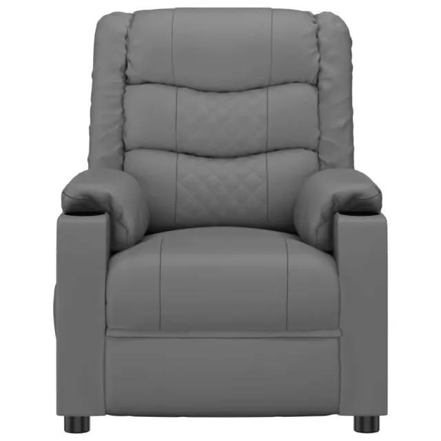 Fauteuil inclinable électrique Gris Similicuir
