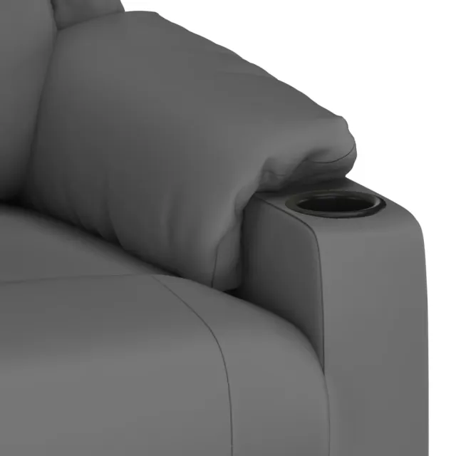 Fauteuil inclinable électrique Gris Similicuir