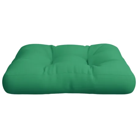 Coussin de palette vert 50x50x12 cm tissu