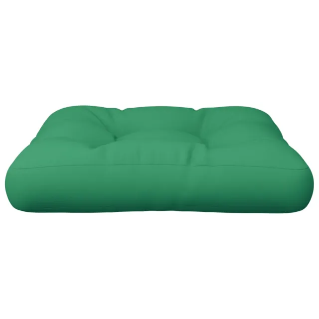 Coussin de palette vert 50x50x12 cm tissu