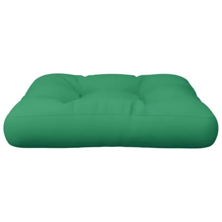 Coussin de palette vert 50x50x12 cm tissu