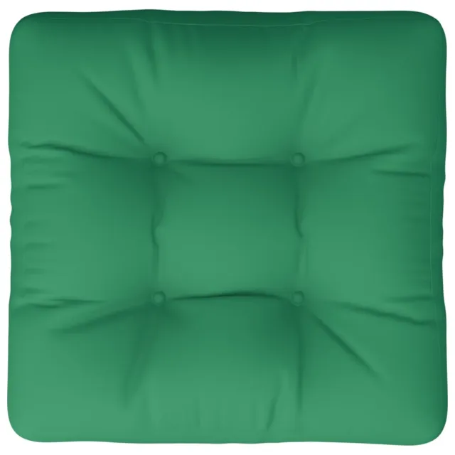 Coussin de palette vert 50x50x12 cm tissu