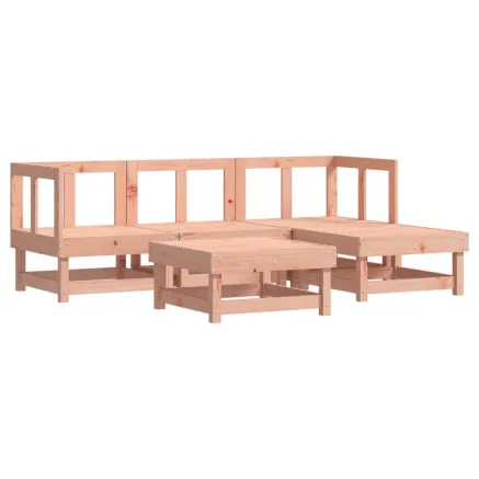 Salon de jardin 5 pcs bois massif douglas 2