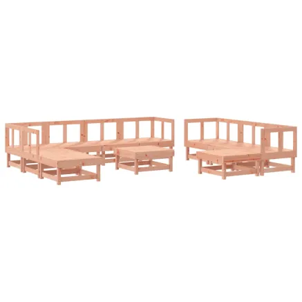 Salon de jardin 11 pcs bois massif douglas 2