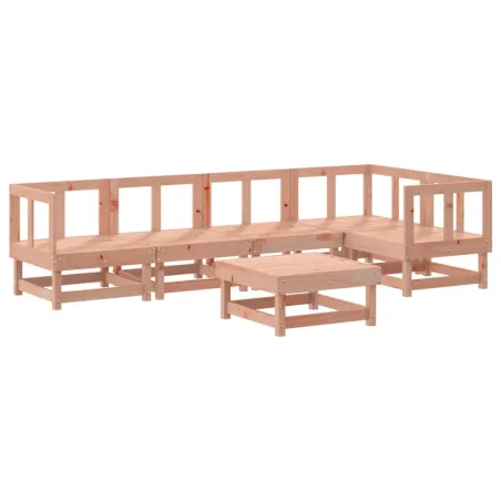 Salon de jardin 6 pcs bois massif douglas