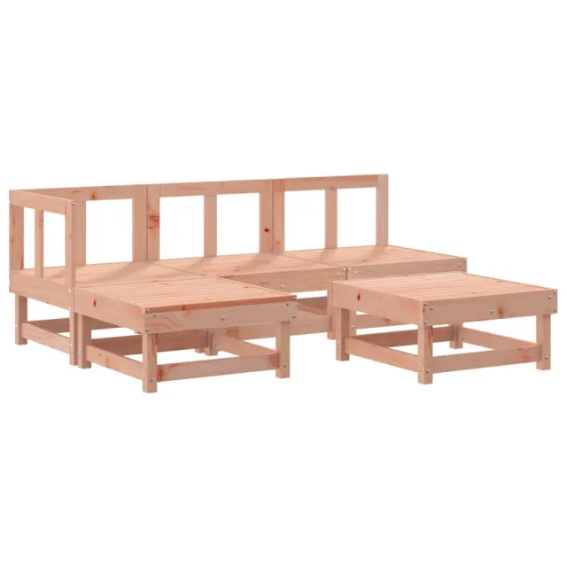 Salon de jardin 5 pcs bois massif douglas