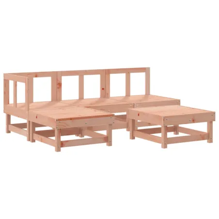 Salon de jardin 5 pcs bois massif douglas