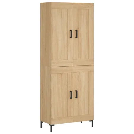 Buffet haut Chêne sonoma 69,5x34x180 cm Bois d'ingénierie