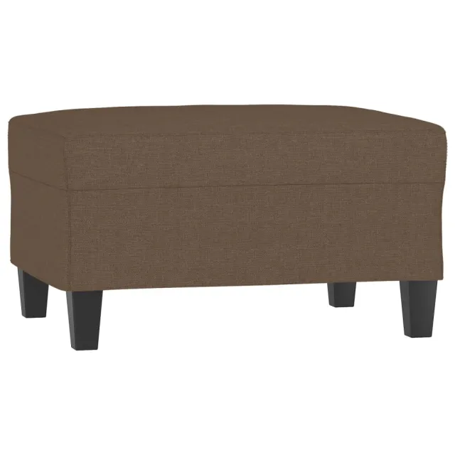 Ensemble de canapés 4 pcs avec coussins marron tissu