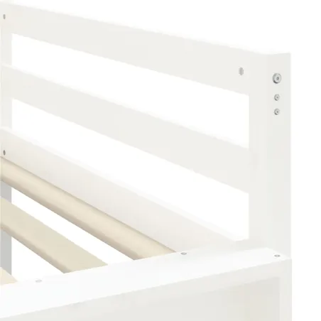 Lit mezzanine enfants avec tunnel sans matelas rose 80x200 cm