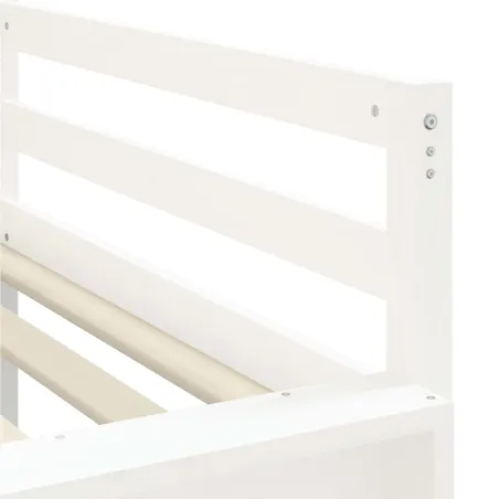 Lit mezzanine enfants avec tour sans matelas bleu 80x200 cm