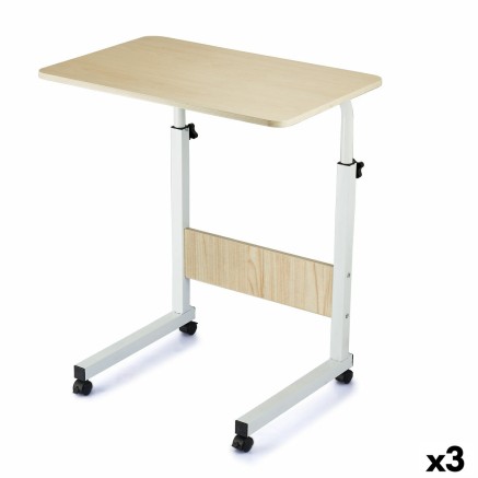 Table d'Appoint Pliable Confortime Bois Métal 50 x 40 x 65 cm (3 Unit