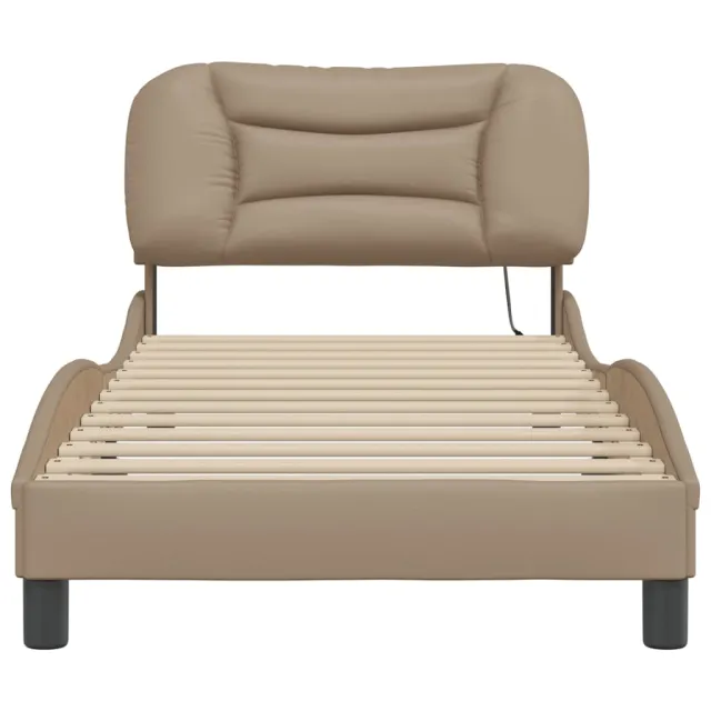 Cadre de lit avec LED sans matelas Hvar cappuccino 90x190 cm