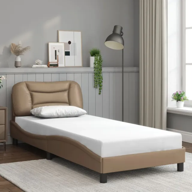 Cadre de lit avec LED sans matelas Hvar cappuccino 90x200 cm