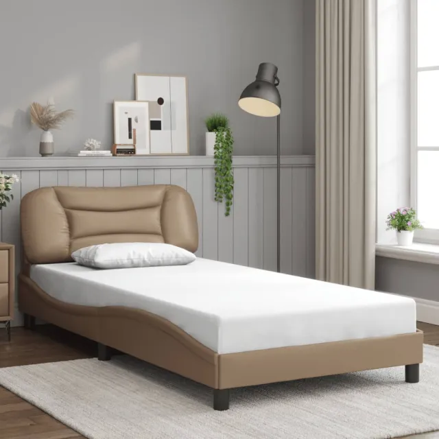 Cadre de lit avec LED sans matelas Hvar cappuccino 100x200 cm