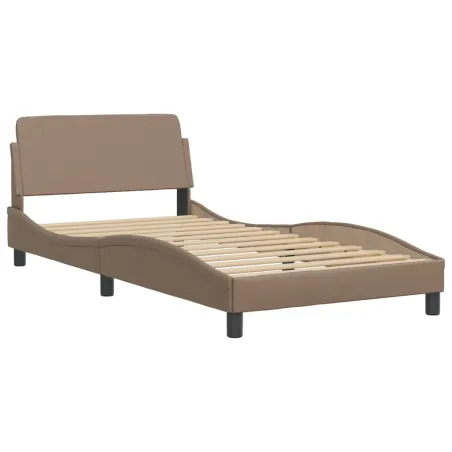 Cadre de lit avec LED sans matelas Hvar cappuccino 100x200 cm