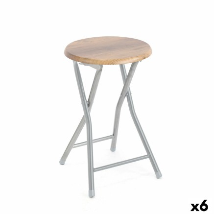 Sgabello Confortime Legno Metallo 30 x 30 x 46 cm (6 Unità)