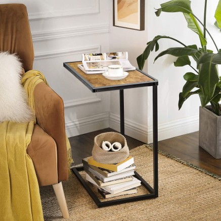 Side table Confortime Brown Black 40 x 25 x 50 cm (3 Units) 2