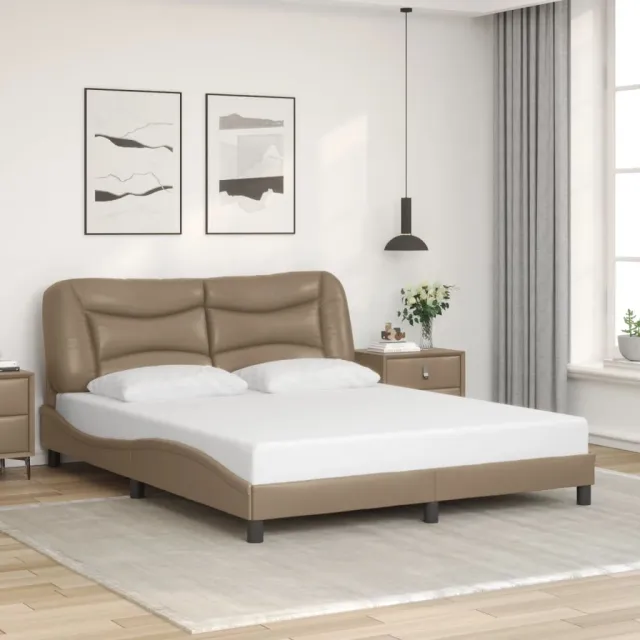 Cadre de lit avec LED sans matelas Hvar cappuccino 160x200 cm
