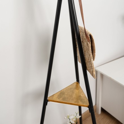 porte-manteaux Vinthera Moa Acier Noir 49,5 x 49,5 x 180 cm 2